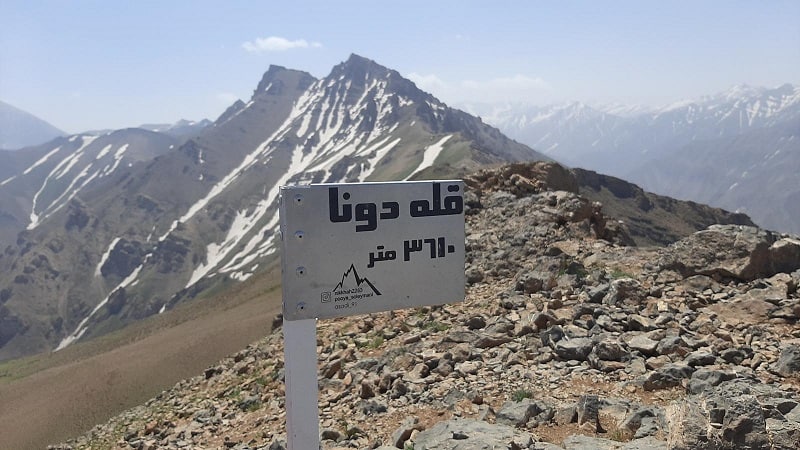 قله دونا | عاشقان طبیعت ایران | صعود به قله دونا | ترک مسیر قله دونا
